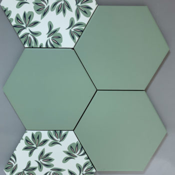 Vloer-Wandtegel - Hexagon 15x17 - Flamingo - Light green - Art 146980