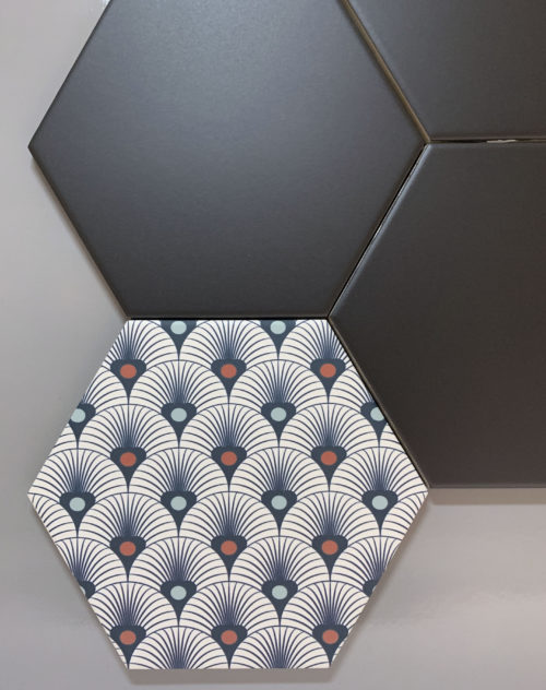 Vloer-Wandtegel - Hexagon 15x17 - Flamingo - Marlin - Art 147010