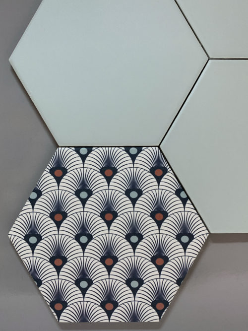 Vloer-Wandtegel - Hexagon 15x17 - Flamingo - Marlin - Art 147010