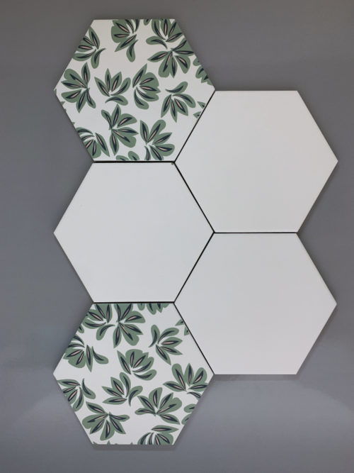 Vloer-Wandtegel - Hexagon 15x17 - Flamingo - White - Art 146995