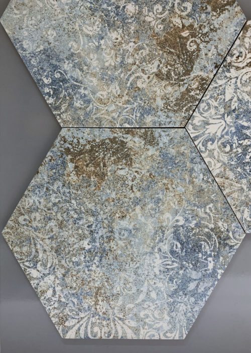 vloertegel - Hexagon 23x27 - Vecchio -Terra - Art 147055
