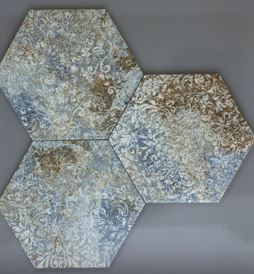 vloertegel - Hexagon 23x27 - Vecchio -Terra - Art 147055