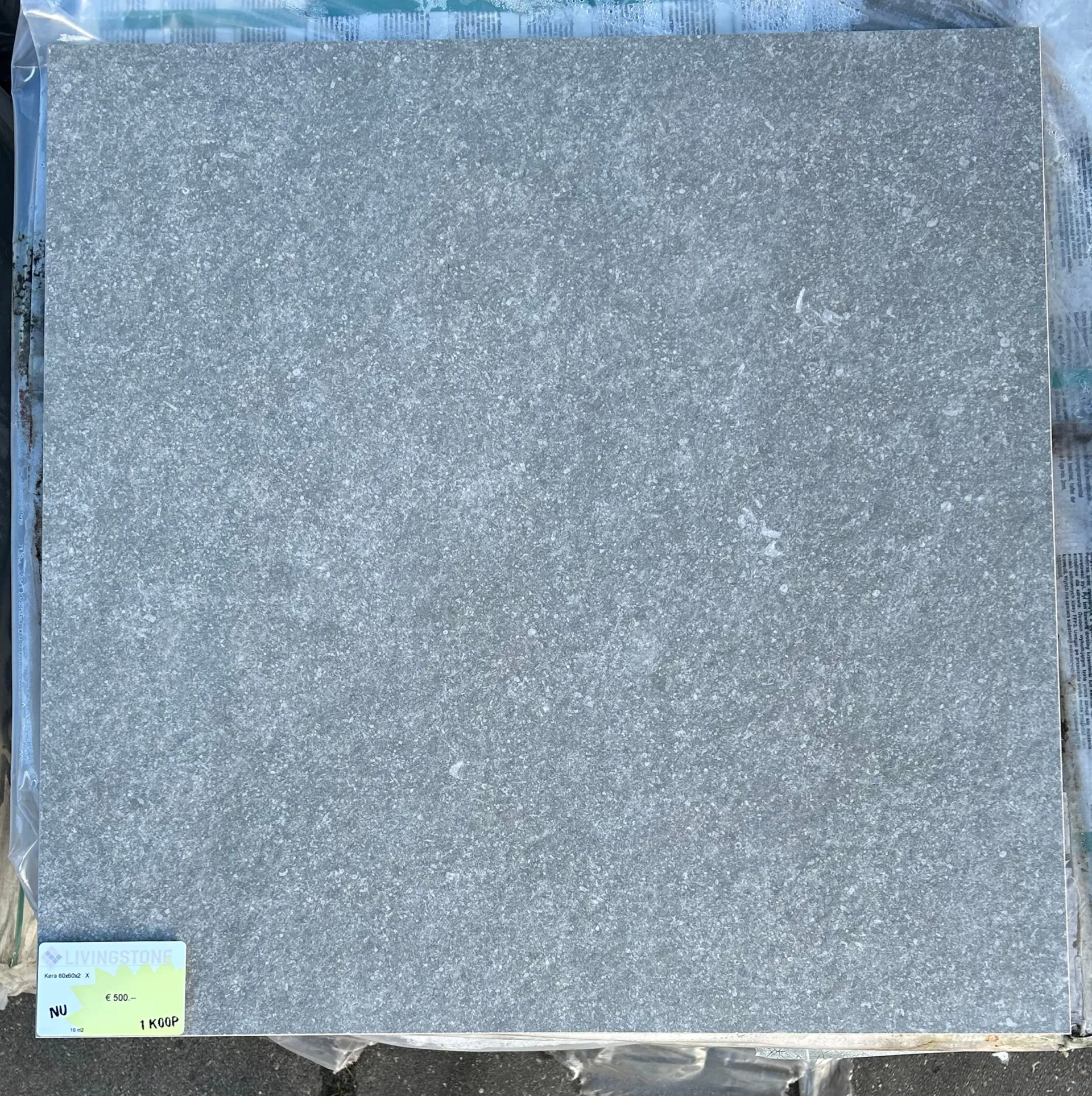 keramische buitentegel - art X - 60x60x2 - 16m2 - 1 koop
