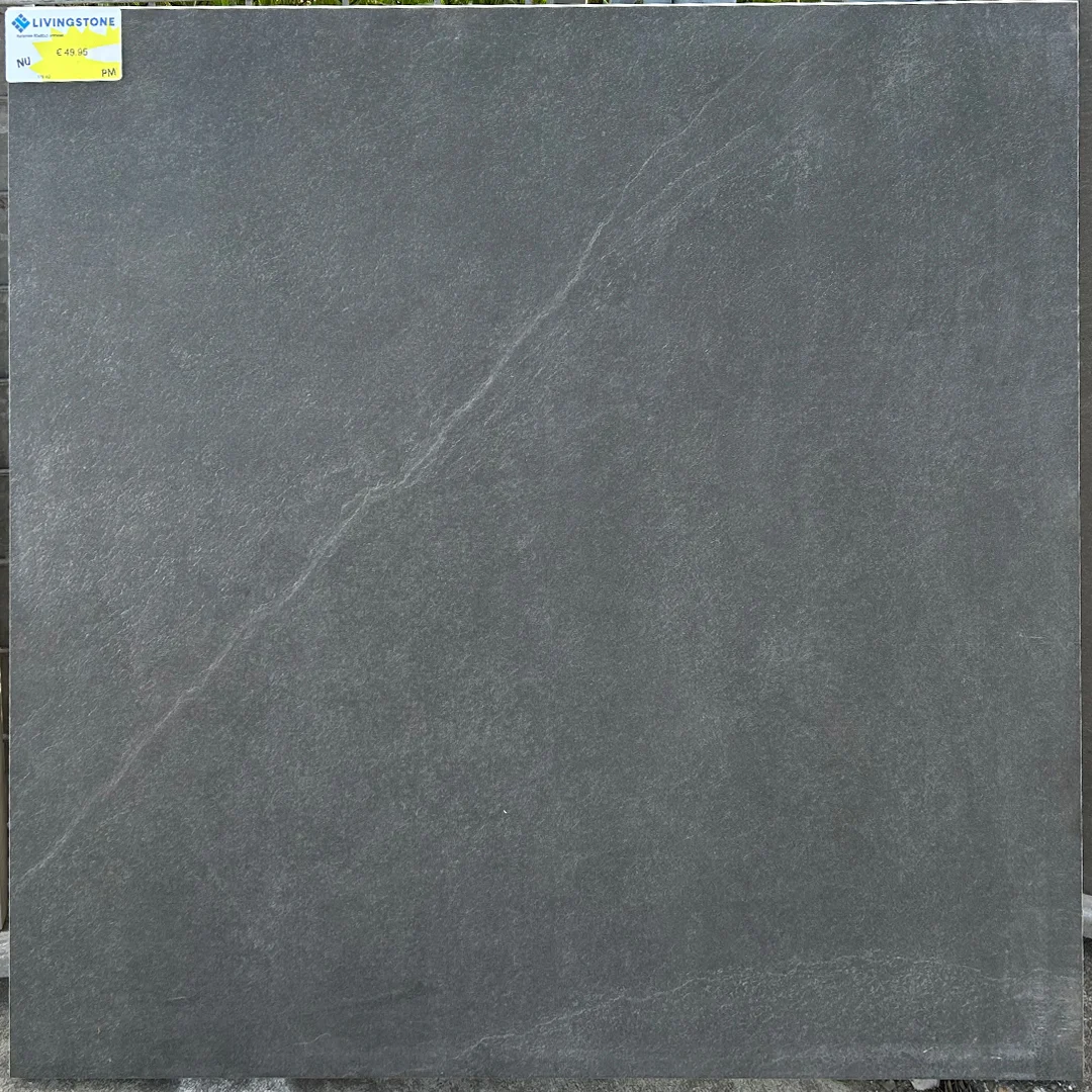 Keramische buitentegel - 80x80x3 - antraciet - € 49,95 pm2